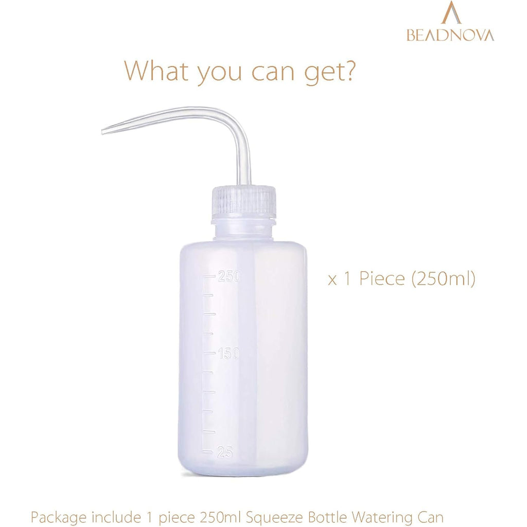 Beadnova Squeeze Plant Watering Bottle 250Ml 8Oz Small Wash Bottle Squeeze Plastic Watering Can For Indoor Plants Succulents (1Pc)