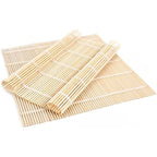 BZG 2 Pack Bamboo Sushi Rolling Mat, Sushi roll maker,Sushi making kit, Bamboo Sushi Rolling Mat,Sushi maker(9.5" x 9.6")
