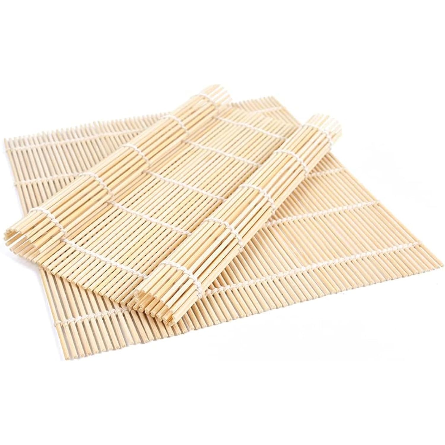 BZG 2 Pack Bamboo Sushi Rolling Mat, Sushi roll maker,Sushi making kit, Bamboo Sushi Rolling Mat,Sushi maker(9.5" x 9.6")