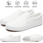 Women'S Slip On Shoes Canvas Sneakers Loafers Non Slip Shoes Low Top Casual Shoes
