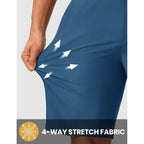 Tbmpoy Men'S 9" Golf Shorts Stretch Dress Quick Dry Casual Flat Front Elastic Waist Work Shorts For Men With 5 Pockets