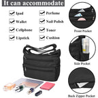 VOLGANIK ROCK RFID Purses for Women Fabric Nylon Multi Pocket Crossbody Bag Ladies Travel Handbag