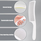Fade Hair Trimming Guide For Men Haircut, Adjustable Silicone Curved Haircut Band, Curved Positioning Comb And Flat Top Comb For Home Diy Haircuts, Self Haircut Kit Guide Salon Styling Tools