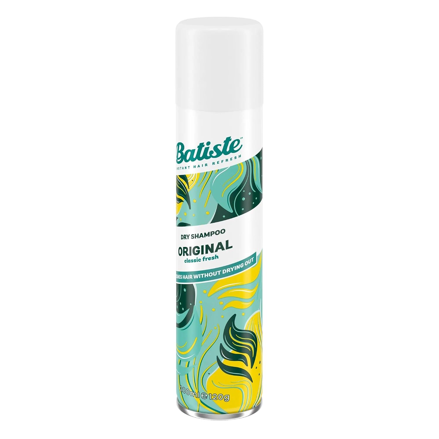 Batiste Original Dry Shampoo, 6.76 Oz / 200Ml , Powder, Oily Hair, Oil Control, Citrusy Scent