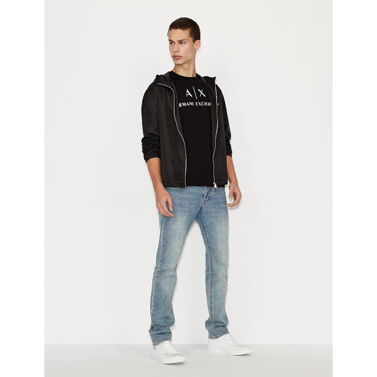 Ax Armani Exchange Men'S Crew Neck Logo Tee