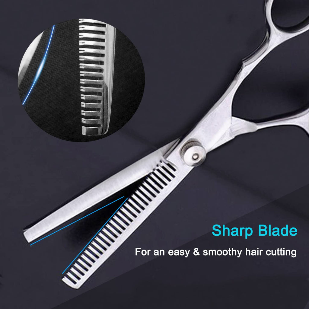 Hair Thinning Shears, Hair Cutting Scissors (6.7 Inches) With Fine Adjustable Tension Screw And 1 Piece Wipe Cloth
