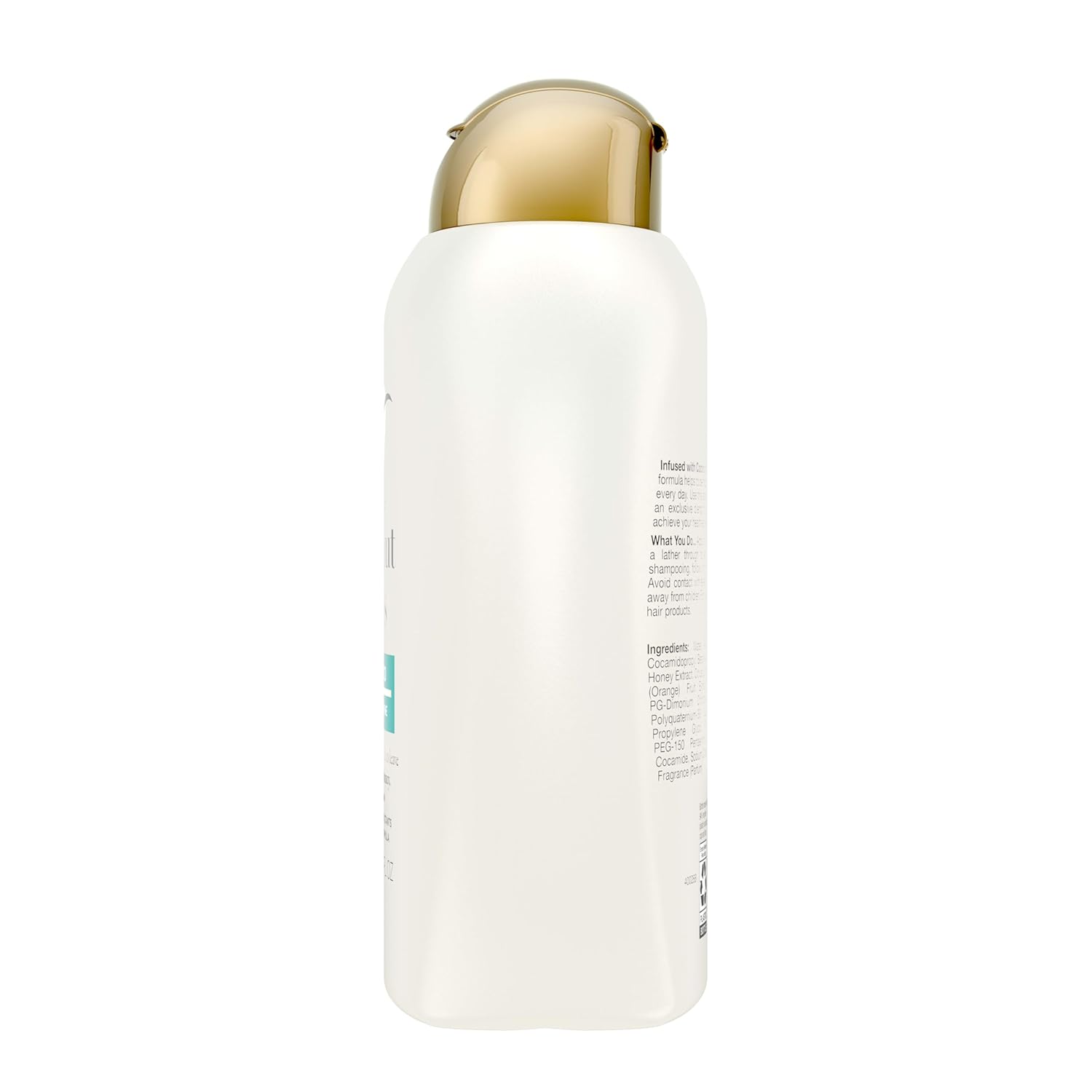 OGX Quenching + Coconut, Curl-Defining Shampoo, Hydrating & Nourishing Curly Hair Shampoo with Coconut Oil, Citrus Oil & Honey, Paraben, Sulfate-Free Surfactants, 13 floz
