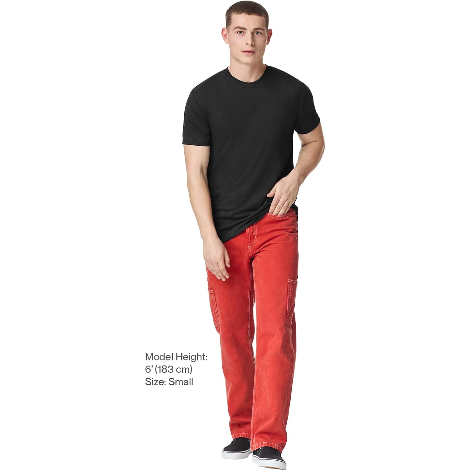 American Apparel Men'S Tri-Blend Track T-Shirt 2-Pack