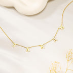 TRANGEL Mothers Day Gifts for Mom Necklace,Custom Name Necklace Personalized,18K Gold Plated Initial Choker Name Necklace Dainty Customize Letter Necklace for Women Girls