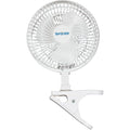 Hurricane Classic Clip Fan With Tilt, 2 Speeds, White, 6In | Portable Mini Desk Table Fan For Home, Office Or Travel