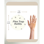 20 Pack Flea Trap Refill Discs Replacement Glue Boards, 7.1" Sticky Pads For Most Models Flea Bed Bug Traps For Inside Your Home