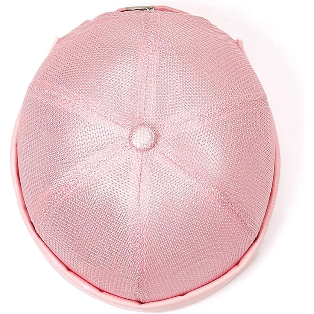 Mens Mesh Brimless Cap,Summer Skullcap Docker Beanie Hat Pink