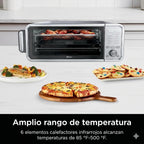 Ninja Ft405Co 10-In-1 Digital Air Fry Oven With Extra Large Capacity, Flip Up And Away, Stainless Steel Body, And Temperature Control (Renewed) | Flip-Up Storage Saves ~50% Counter Space, 17-Qt, 10 Functions, 1800W, Max 500 Degree F