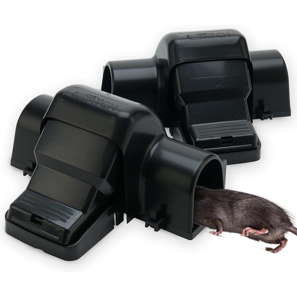 Rat Traps Indoor And Outdoor - Dual-Entry Large Rat Trap Outdoor And Indoor For Home, Garden And Restaurant With 99.9% Trap Rate | Easy To Use Rodent Traps With Safe Hands Free Design - Ucatch