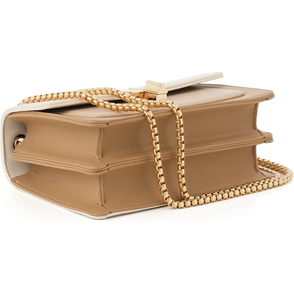 Color-Block Crossbody Bags For Women Leather Cross Body Purses Cute Designer Handbags Shoulder Bag Medium Size