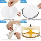 Flea Trap Refill Discs 7.1 Inch Replacement Glue Boards For Most Models Flea Traps For Inside Your Home, 12 Pack