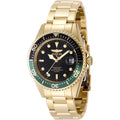 Invicta Pro Diver Men 37.5Mm Stainless Steel Gold Black Dial Pc32 Quartz
