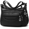 Mintegra Women Crossbody Bag Leather Handbag Pocketbook Lightweight Shoulder Purse | Leather