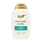 OGX Quenching + Coconut, Curl-Defining Shampoo, Hydrating & Nourishing Curly Hair Shampoo with Coconut Oil, Citrus Oil & Honey, Paraben, Sulfate-Free Surfactants, 13 floz