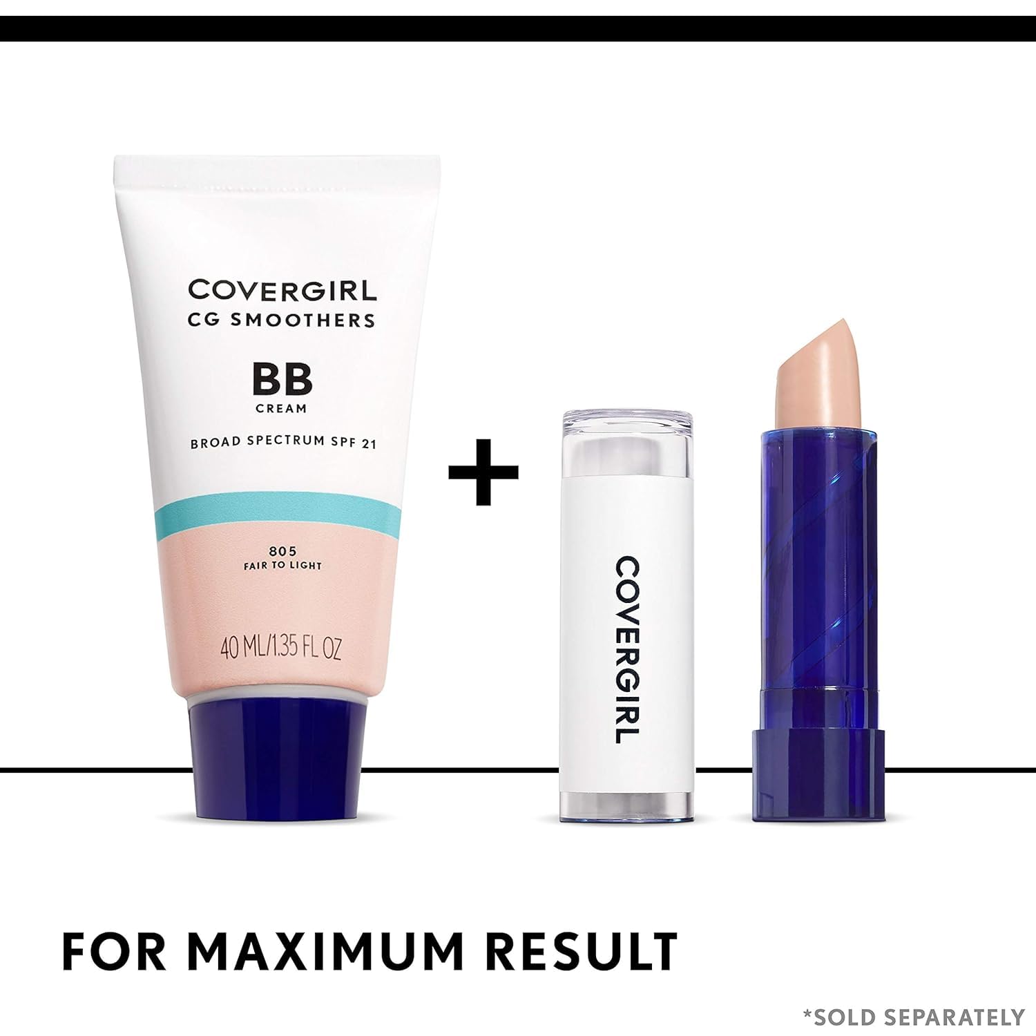 Covergirl Smoothers Lightweight Bb Cream, 1 Tube (1.35 Ounce), Light To Medium 810 Skin Tones, Hydrating Bb Cream With Spf 21 Sun Protection (Packaging May Vary)
