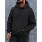 Efan Mens Oversized Hoodies Fall Sweatshirt Winter Fleece Hooded Collar Drawstring Pullover With Pockets