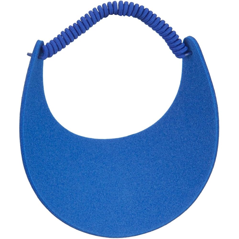 Otto Caps Fabric Foam Sun String Visor, Royal