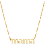 Ana Luisa Gold Dainty Mama Necklace for Women - Sentimental 14K Gold Nameplate Necklace for Mom - Hypoallergenic, Water-Resistant, Tarnish-Free Jewelry - Mother's Day Necklaces - Everyday Mom Jewelry