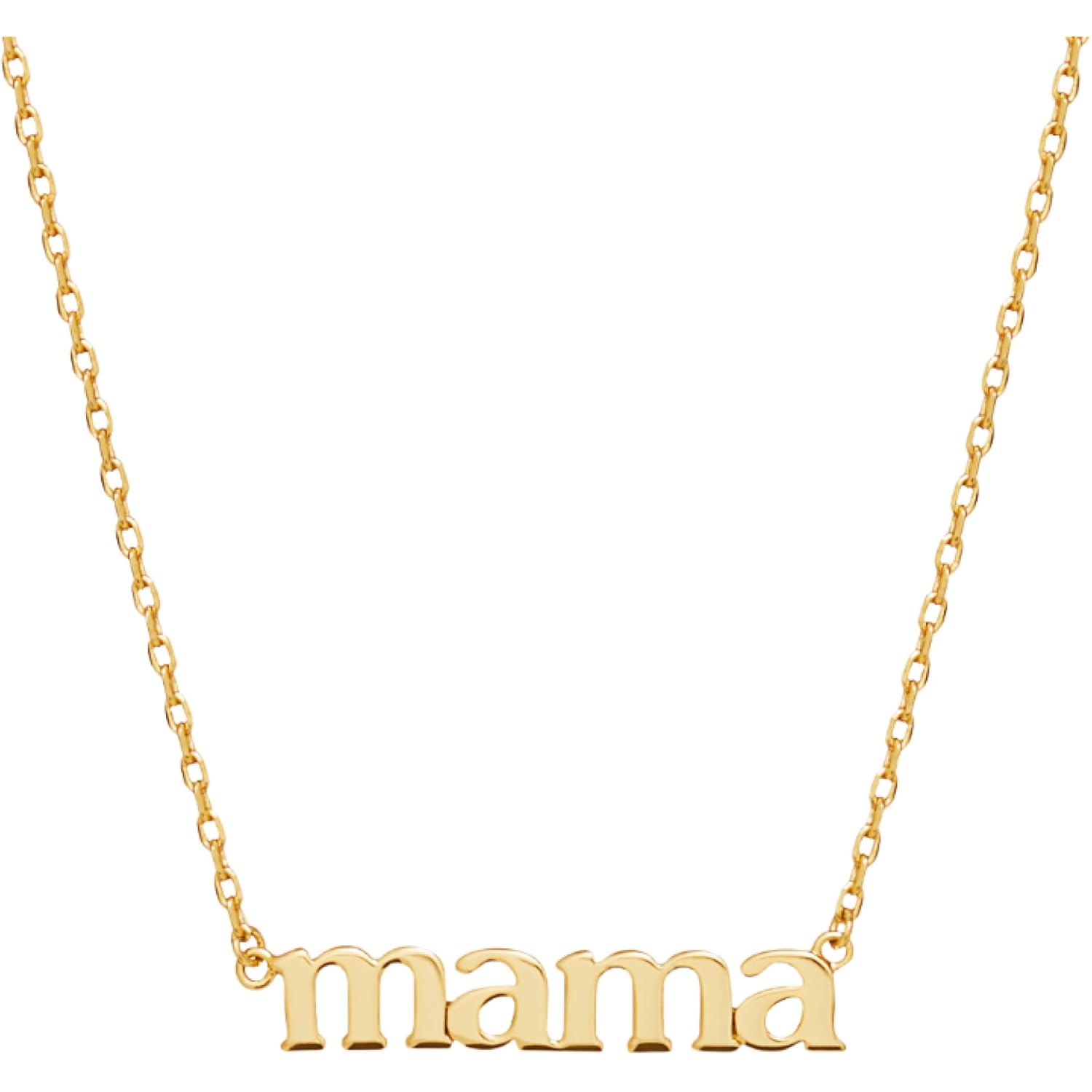 Ana Luisa Gold Dainty Mama Necklace for Women - Sentimental 14K Gold Nameplate Necklace for Mom - Hypoallergenic, Water-Resistant, Tarnish-Free Jewelry - Mother's Day Necklaces - Everyday Mom Jewelry