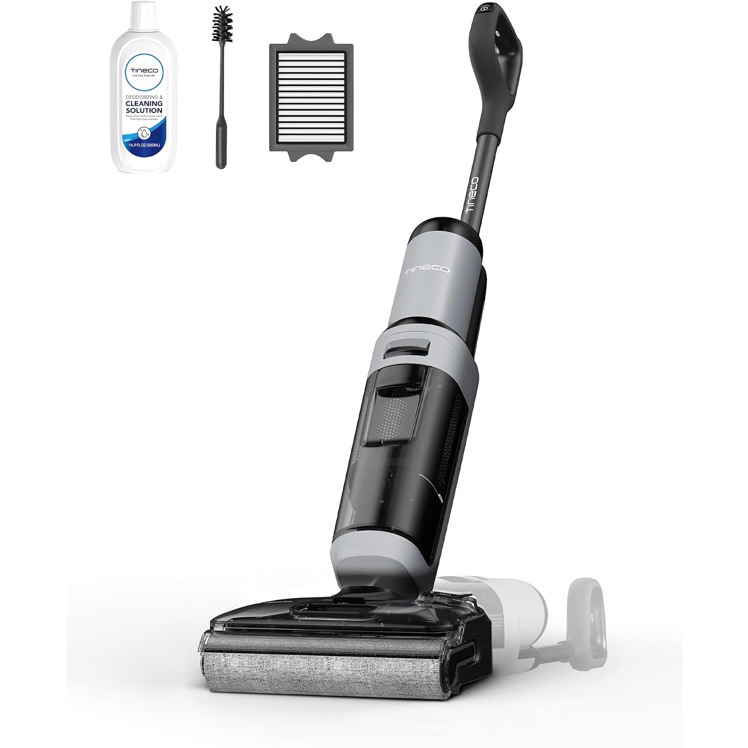 Tineco Floor One I5 Stretch Wet Dry Vacuum Cleaner, Vacuum & Mop In One Step, 20Kpa Powerful Suction, 180° Lay-Flat Design, Anti-Tangle Design, Dual-Sided Edge Cleaning, Up To 30* Minutes Runtime