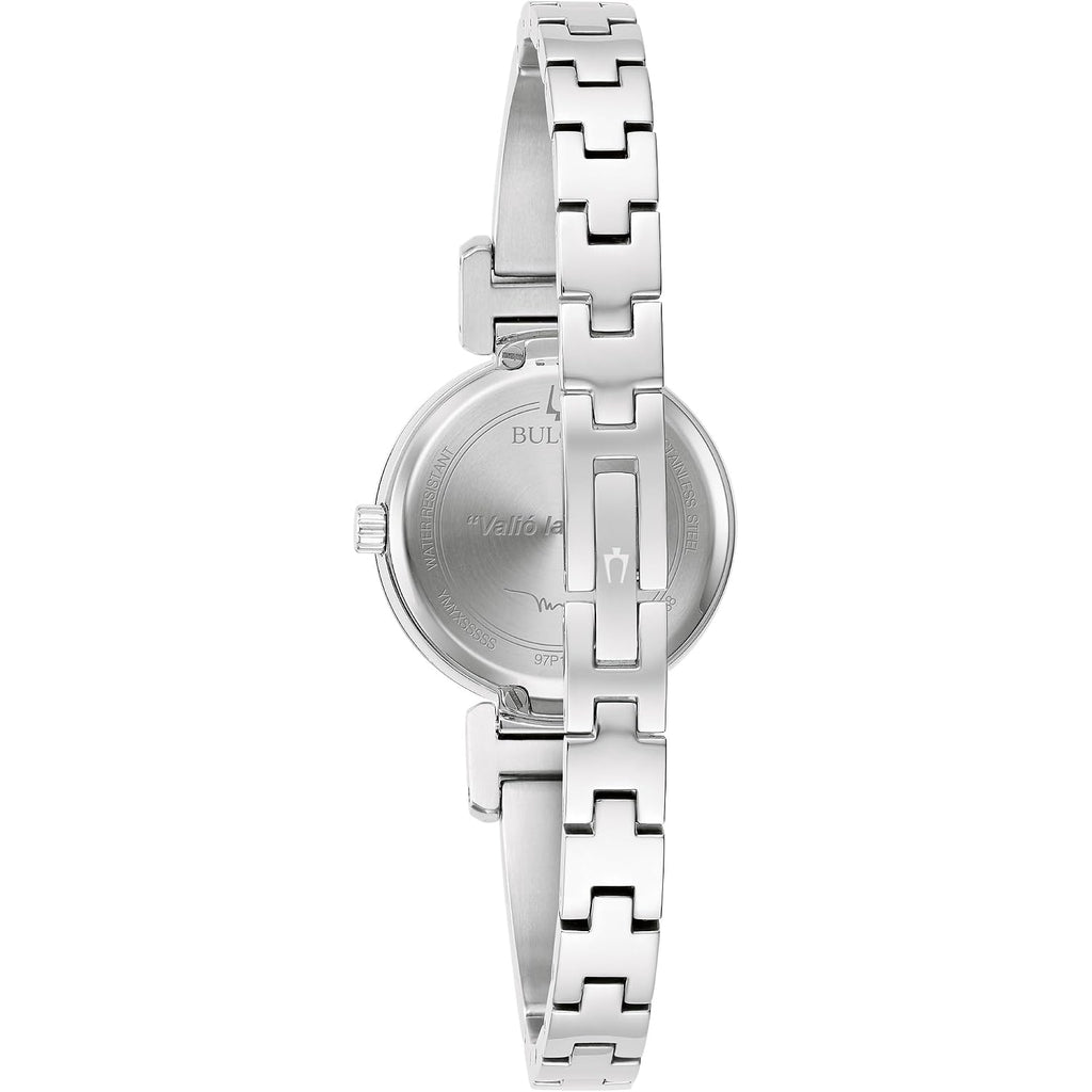 Bulova Marc Anthony Ladies Modern Diamond Stainless Steel Bangle Bracelet Watch