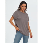 Automet Women'S Oversized Short Sleeve T Shirts Casual Summer Everyday Tops