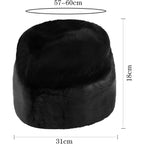 Winter Faux Fur Trapper Hat Men Women Russian Warm Ushanka Hat Windproof Furry Trooper Dad Hat Ski Snow Cap Outdoor Hunting