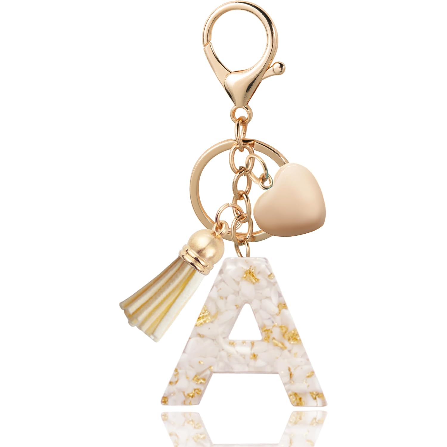 Initial Letter Keychain, Butterfly Keychain Cute Resin, Initial Keychain Backpack Charms, Key chain for Women, Girls