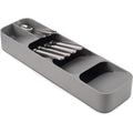 Joseph Joseph Drawerstore Compact Utensil Organizer For Kitchen Drawer Silverware, Flatware Tray, Small, Grey