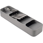 Joseph Joseph Drawerstore Compact Utensil Organizer For Kitchen Drawer Silverware, Flatware Tray, Small, Grey