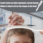 Fade Hair Trimming Guide For Men Haircut, Adjustable Silicone Curved Haircut Band, Curved Positioning Comb And Flat Top Comb For Home Diy Haircuts, Self Haircut Kit Guide Salon Styling Tools