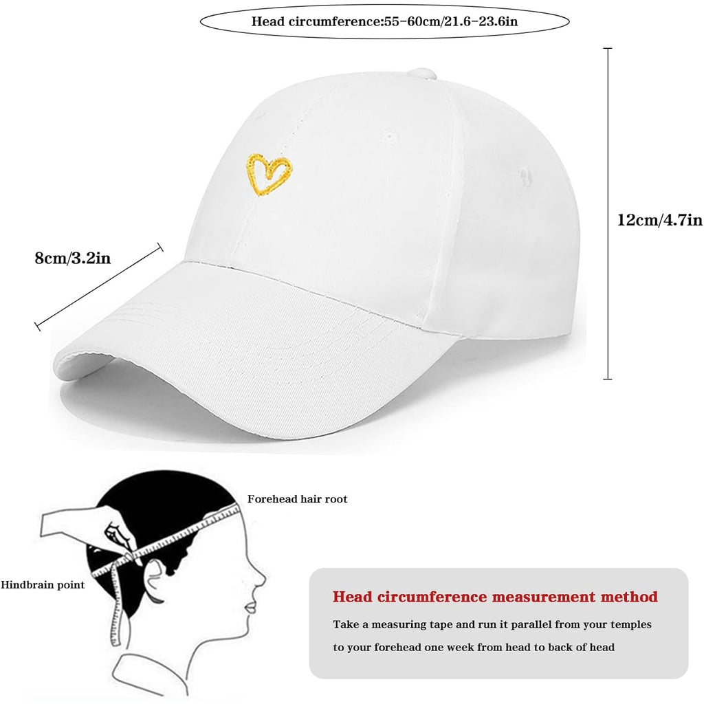Malaxlx Women's Men's Fashion Baseball Cap Adjustable Strapback Hats Dad Hat Visor Sports Hat