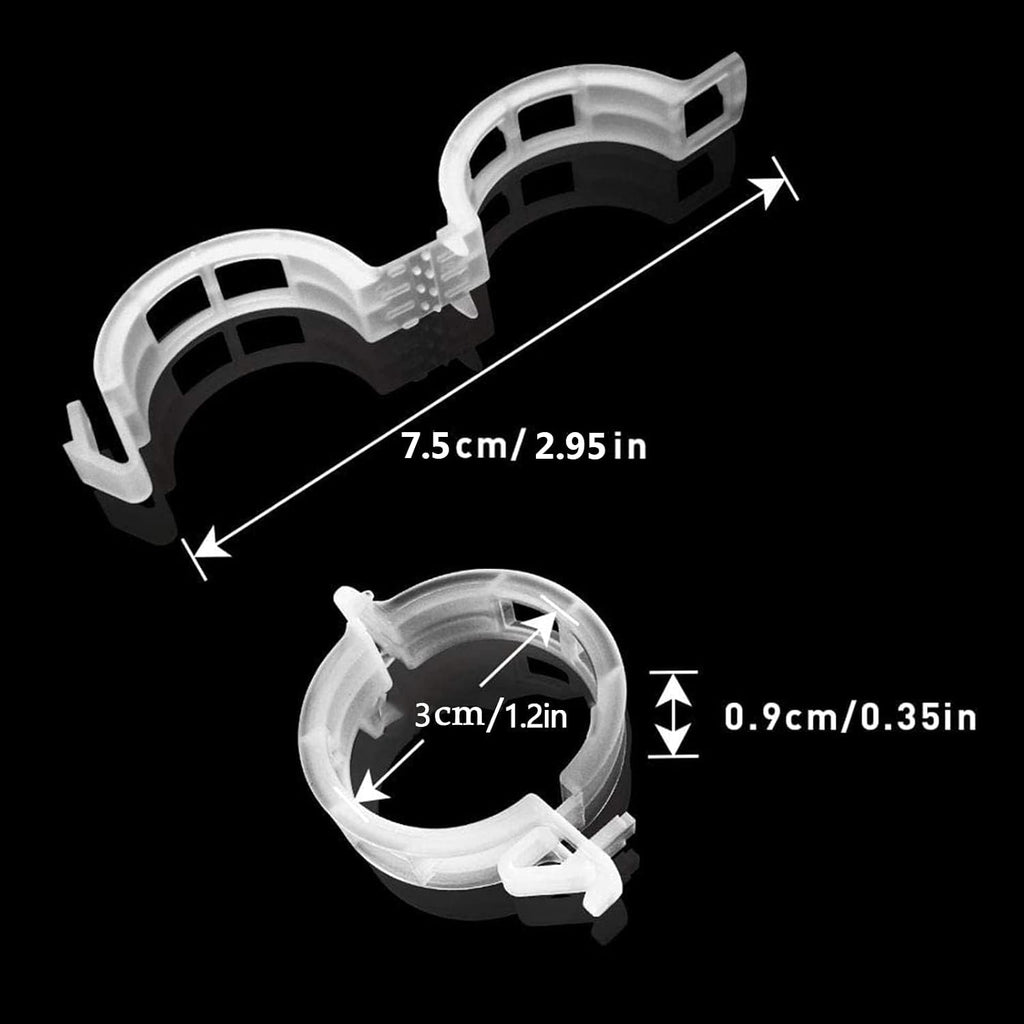 200 Pcs Plastic Trellis Plant Support Clips For Support, Grape And Tomato Vine, Vegetables Plants, Garden Clips To Grow Upright Makes Plants Healthier