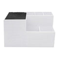 Milageto Hairdressing Scissors Holder, Hairdressing Tool Storage, Professional Combs Brush Haircut Tool Holder Salon Organizer, White