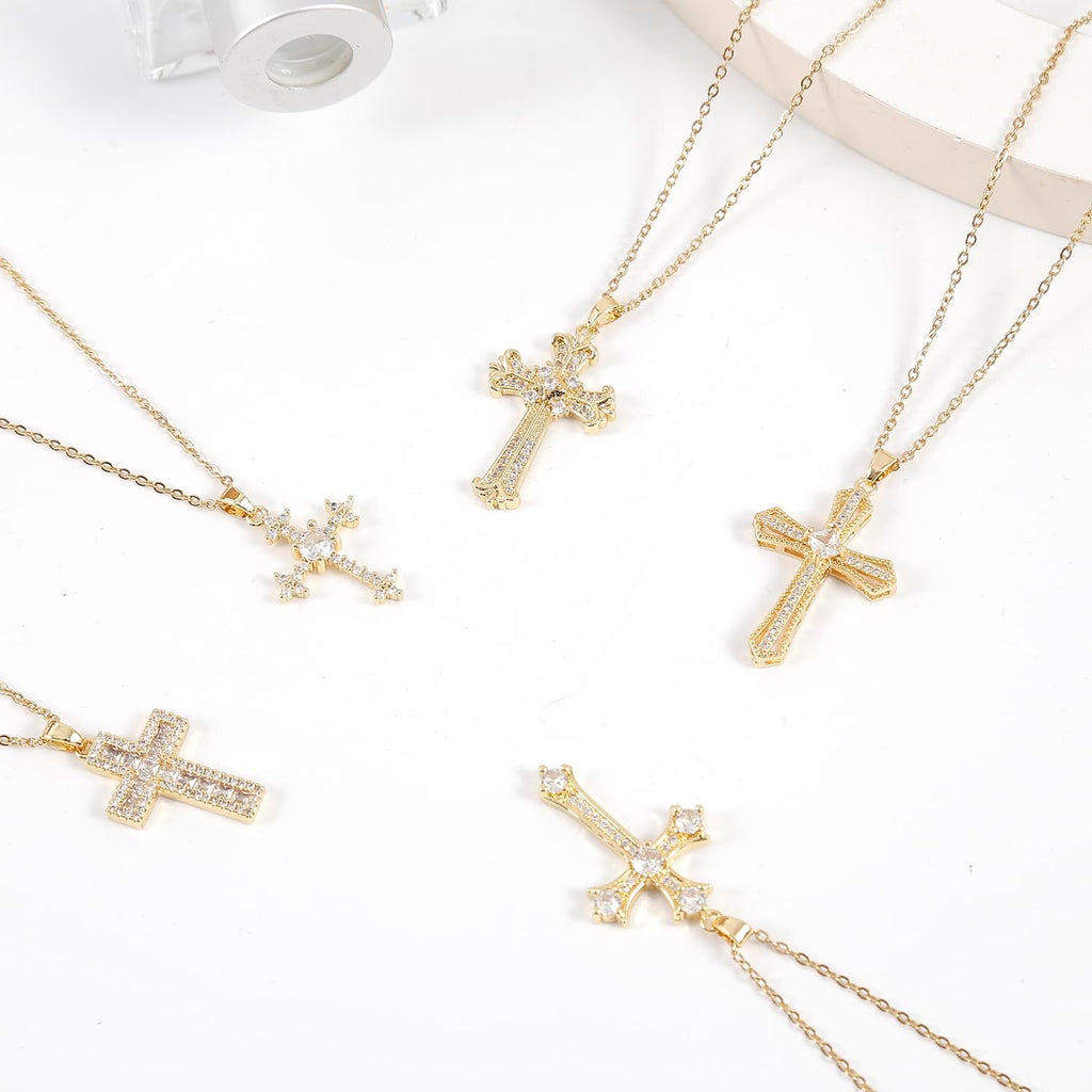 Cross Pendant Necklace for Women Jewelry Gold Cross Necklaces for Women Cross Necklace Minimalist Trendy Jewelry Valentines Day