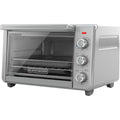 BLACK+DECKER Crisp 'N Bake Air Fryer Countertop Convection Toaster Oven, Large Capacity, 6-Slice, 5-in-1, Fits 12” Pizza, 60-Min Timer, Bake, Broil, Air Fry, Toast, Keep Warm, Stainless Steel