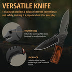 Grand Way Pocket Knife Spring Assisted Folding Knives - Best Camping Hunting Fishing Hiking Survival Knife - Travel Accessories Gear - Stocking Stuffers for Men 0207