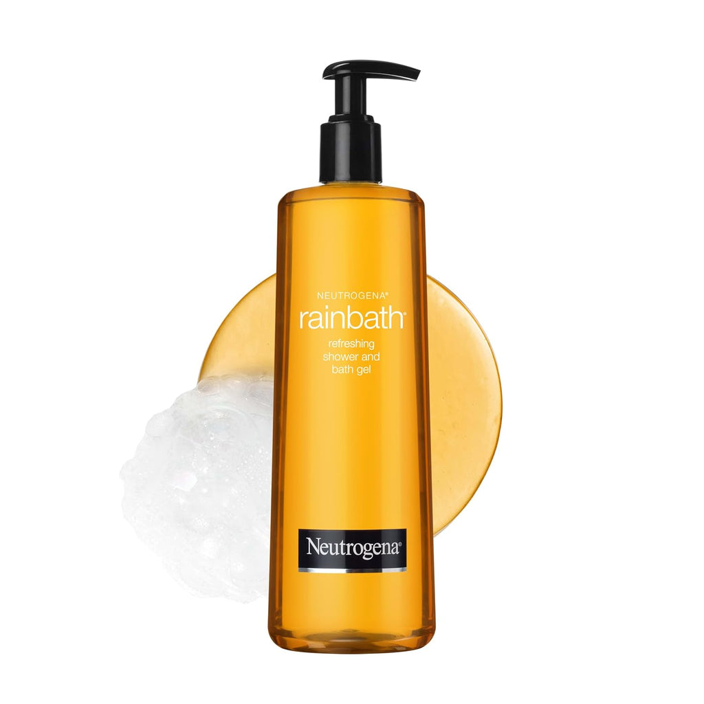 Neutrogena Rainbath Refreshing Shower Gel, Moisturizing Body Wash For Men And Women, Cleans, Softens, And Conditions Skin, Creamy Lather Ideal For Leg-Shaving, Spa-Like Experience, 32 Fl Oz