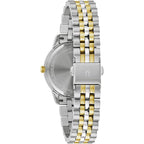Bulova Ladies' Classic Diamond Two-Tone Gold Stainless Steel 3-Hand Calendar Date Quartz Watch