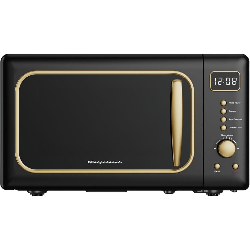 Frigidaire Emw788Retro 0.7 Cu. Ft. Retro Microwave, Black-Gold