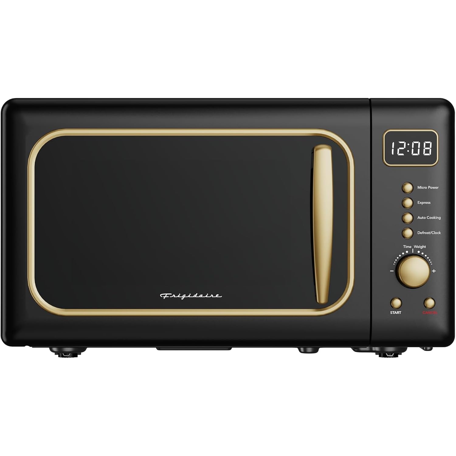 Frigidaire Emw788Retro 0.7 Cu. Ft. Retro Microwave, Black-Gold