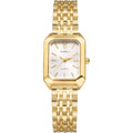 Avaner Women'S Bracelet Square Watches: Gold Silver Stainless Steel Strap Analog Quartz Elegant Wrist Watches