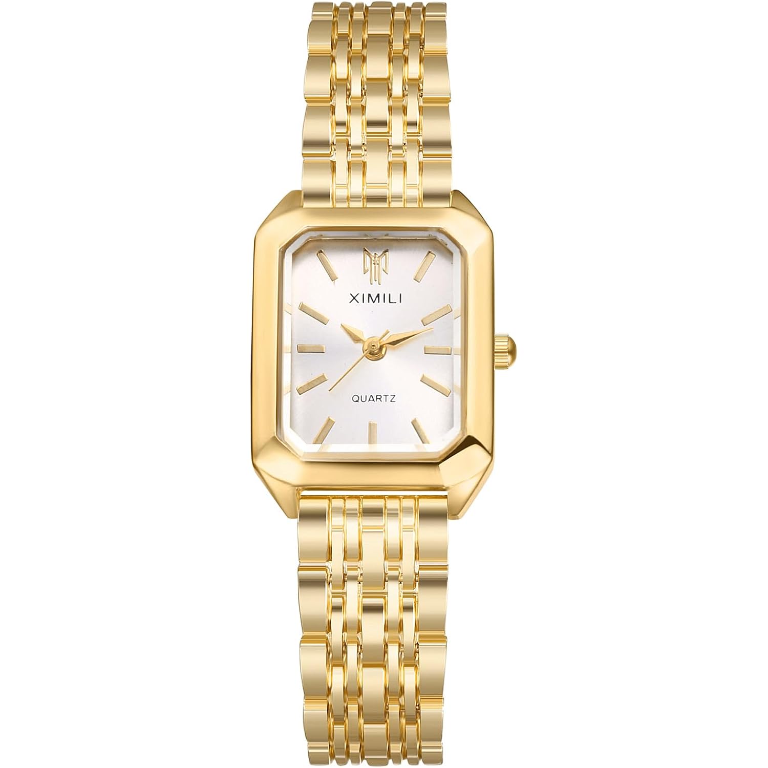 Avaner Women'S Bracelet Square Watches: Gold Silver Stainless Steel Strap Analog Quartz Elegant Wrist Watches