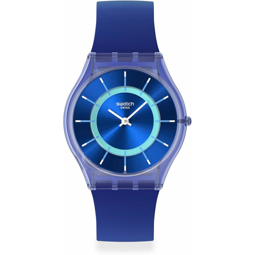 Swatch Skin Classic Biosourced Unisex Watch Casual Polymer Blue Quartz Waterproof Jammy Grape Dream