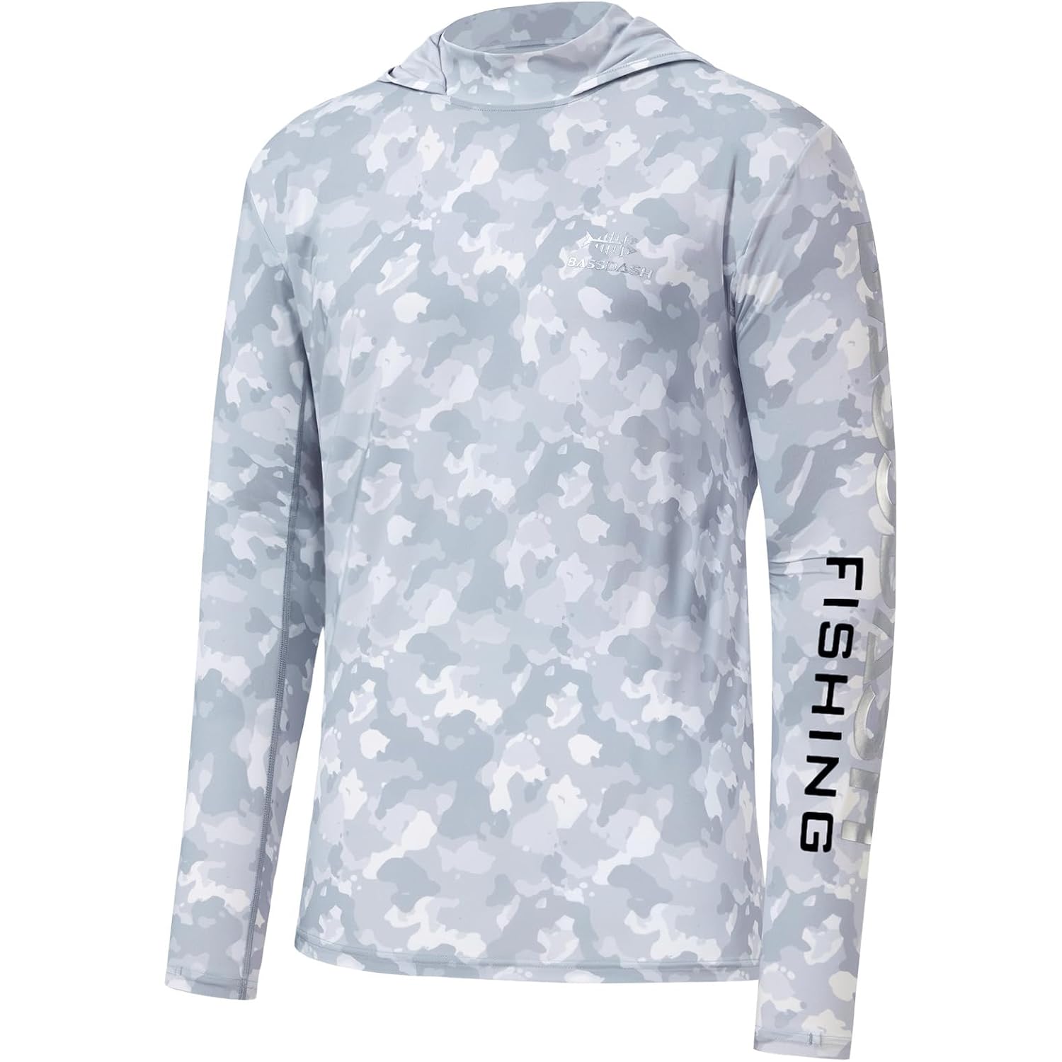 Bassdash Men’S Upf 50+ Camo Fishing Hoodie Shirt Quick Dry Uv Sun Protection Long Sleeve Outdoor Hiking Hooded Shirts Fs52M